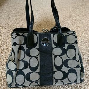 Used Large Coach handbag black